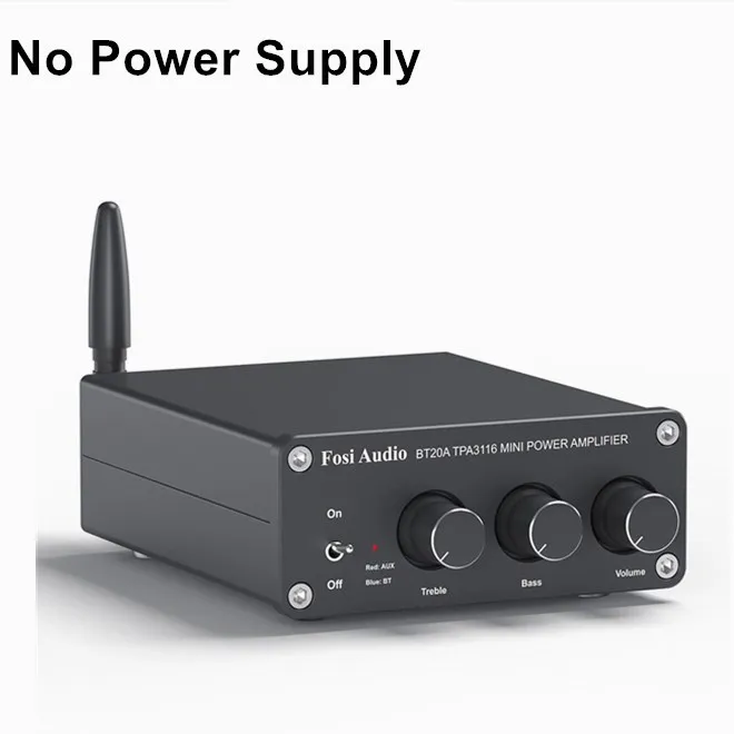 Fosi Audio BT20A Bluetooth 5.0 Receiver Amplifier Audio Digital Power Amplifier 2*100W Mini HiFi Class D Home Speaker 