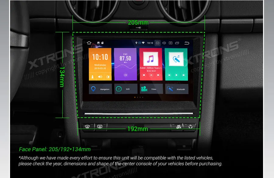 Perfect XTRONS 8"Android 9.0 Octa Core 4GB RAM 64GB ROM Car Multimedia GPS System for Porsche Cayman 2005-2008 Boxster 2005-2012 NO DVD 4