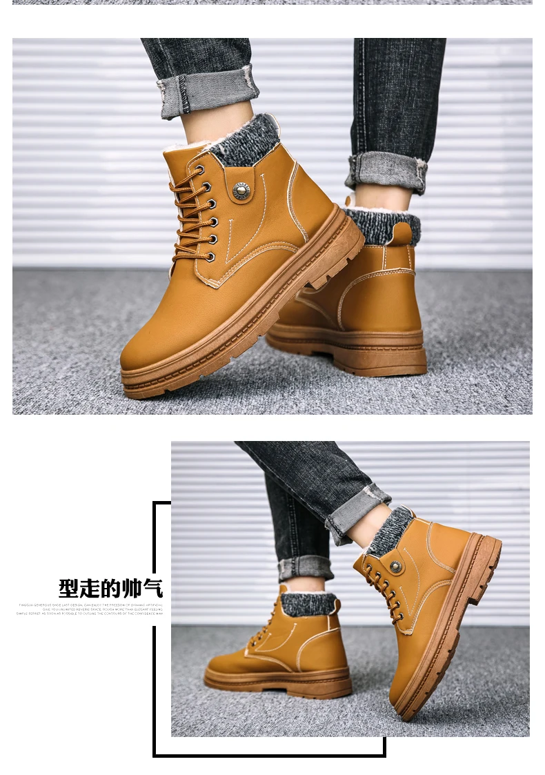 Мужские ботинки; Мужская зимняя обувь; Теплые ботильоны; botas hombre; кожаные зимние ботинки; мужские зимние кроссовки; Мужская обувь; zapatos de hombre