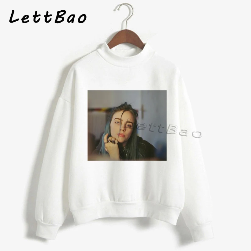10 Billie Eilish толстовки уличная толстовка женская Эстетическая Sudaderas Harajuku Готическая Женская негабаритная толстовка зимнее пальто для женщин - Цвет: 10