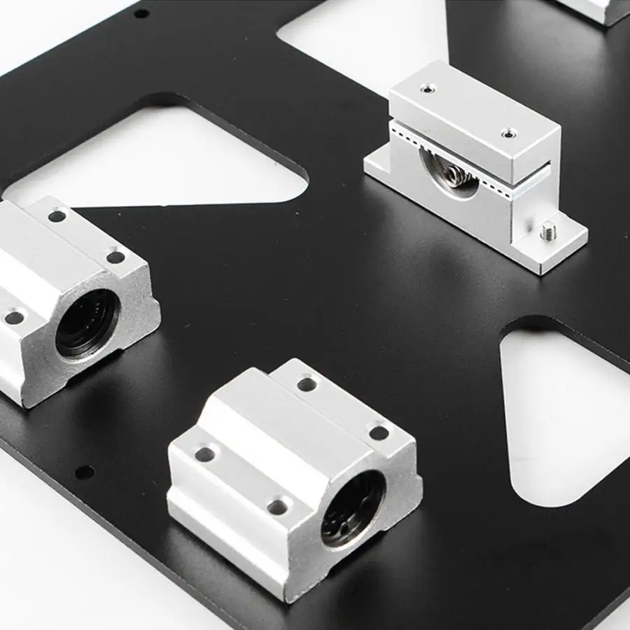 SC8UU P8 раздвижной блок+ алюминиевая y-рамка анодированная пластина 3 мм для Prusa I3 RepRap 3d принтер