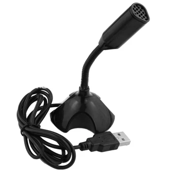 

Universal USB Computer Microphone Adjustable Flexible Hose Driver Free Mic For PC Desktop Singing Podcasting Voice Recording​