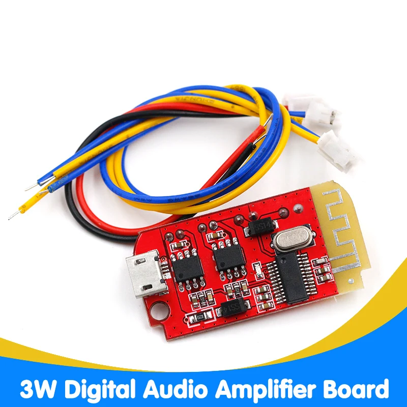 Dual Plate 3W Amplifier Board DIY Bluetooth Speaker Modification Board 3.7-5V