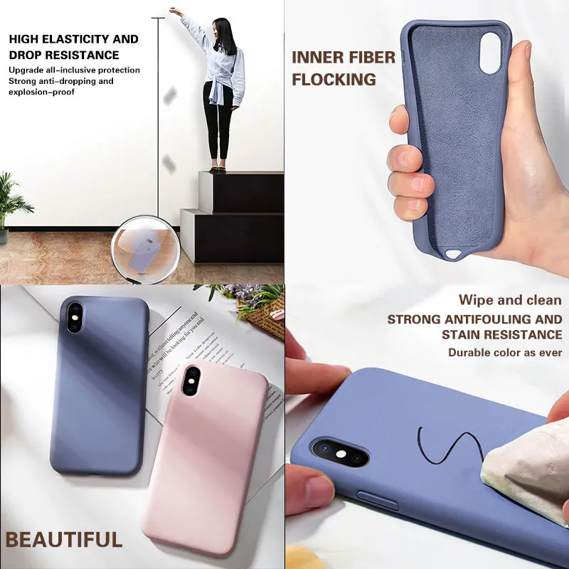 Противоударный силиконовый чехол для Apple iphone x xr xs max чехол для iphone 11 pro max 6 7 8 plus x без логотипа чехол s крышка Capa