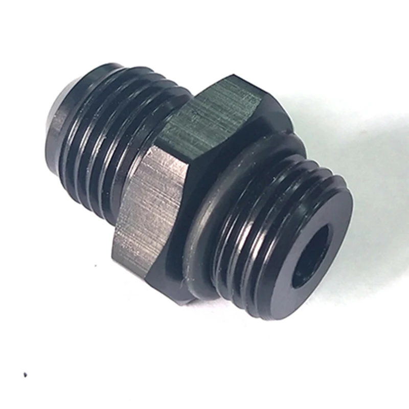 AN6 AN8 AN10 AN12 to O-Ring Boss Flare Union Adapter Black Oil Cooling Connector Accessories