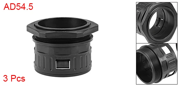 AD54.5-M64 uxcell AD25-AD54.5 PG21-PG48 M25-M64 Plastic Cable Gland Corrugated Tube Connector Pipe Joints Clamps Strong Durable Stretch - Цвет: AD54.5-M64