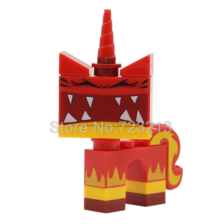 Super Angry Kitty Китайский мультфильм сказочная одна распродажа фигурка Сунь Укун на зха АО Бинг Баи сучжэнь змея фильм строительные блоки Модель Кирпичи Игрушки - Цвет: Super Angry Kitty