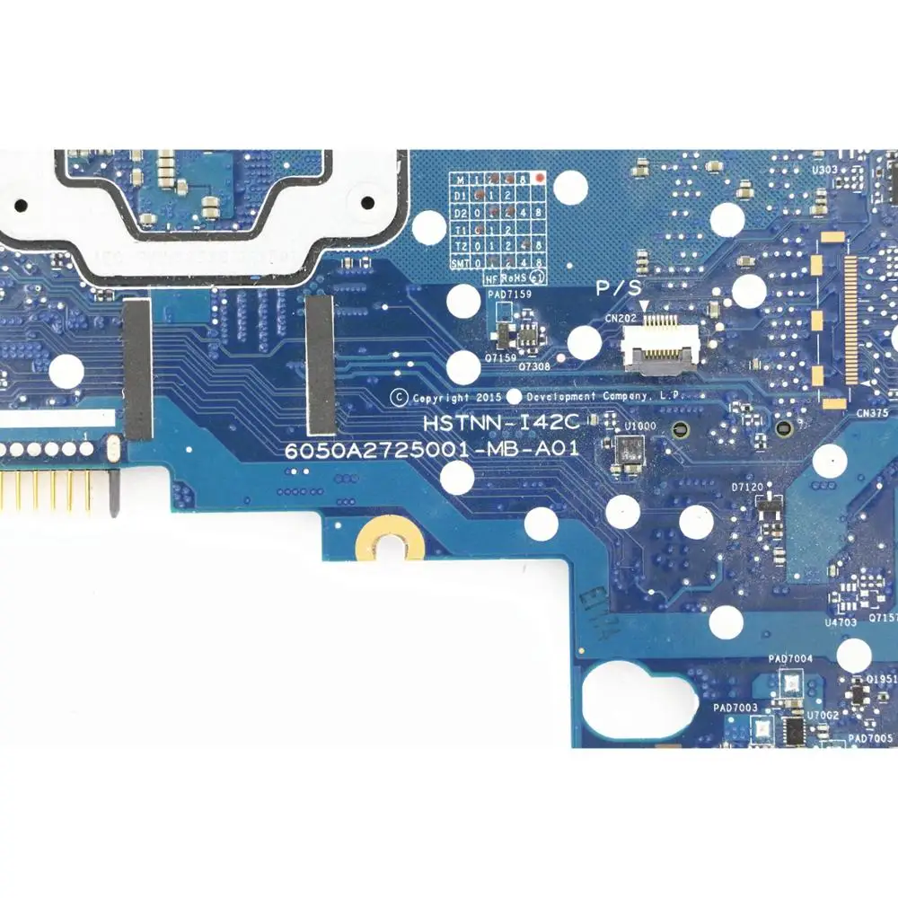 wonderful  831762-001 Genuine Working Laptop Motherboard 6050A2725001-MB-A01 w/ i5-6300U CPU for HP EliteBook 