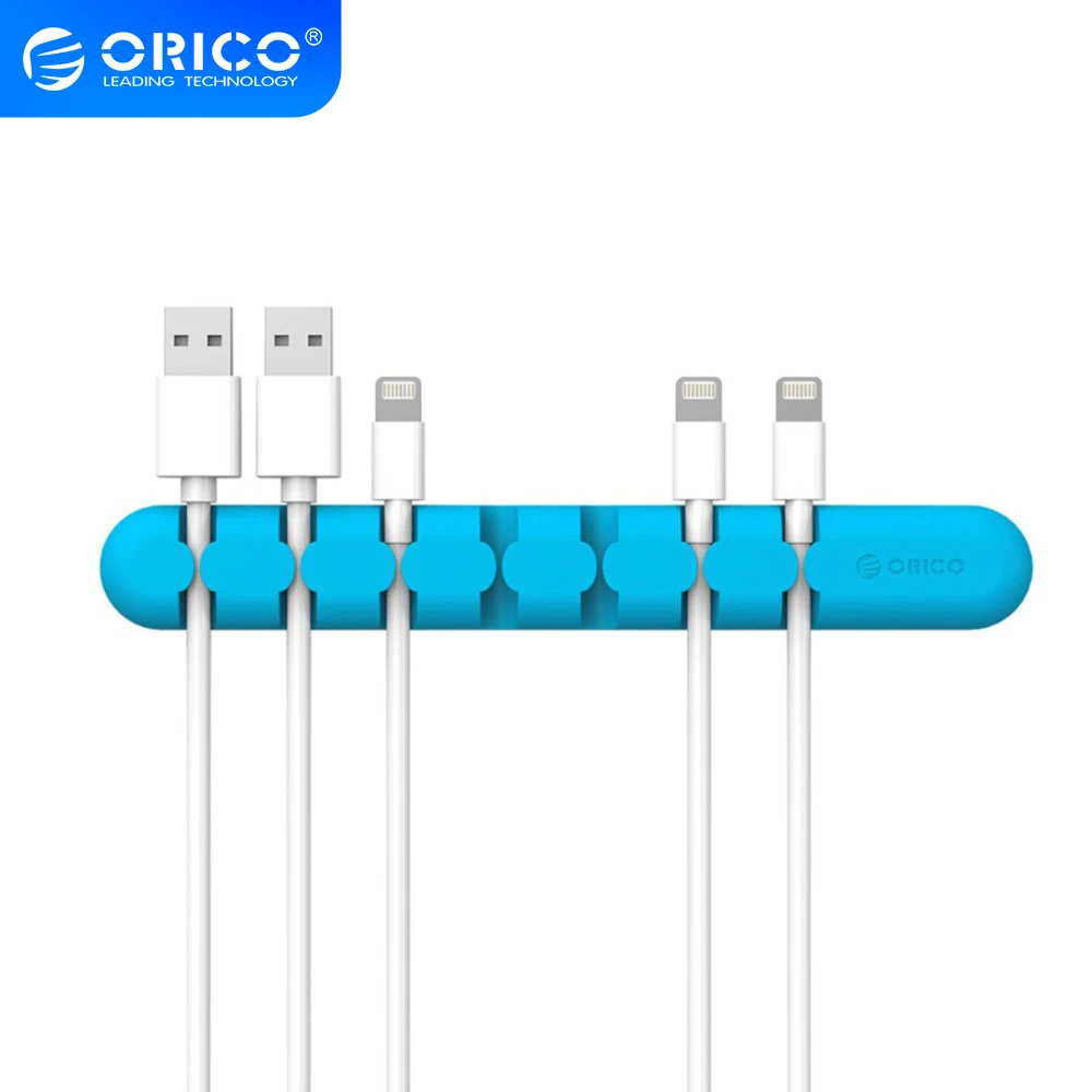 ORICO органайзер для кабеля силиконовый usb-кабель сматывания шнура гибкое