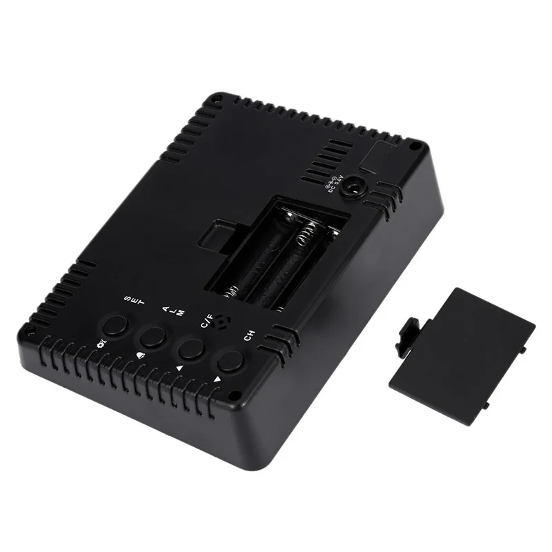 Многофункциональные настольные часы, термометр, беспроводные погодные часы, для помещений/улицы, измеритель температуры и влажности, цветной экран, барометр