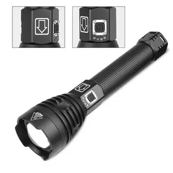 

Flashlight Zoomable Focus LED Tactical Camping Lamp Torch LED Flashlight USB Rechargeable Handheld Light For Outdoor Hiking
