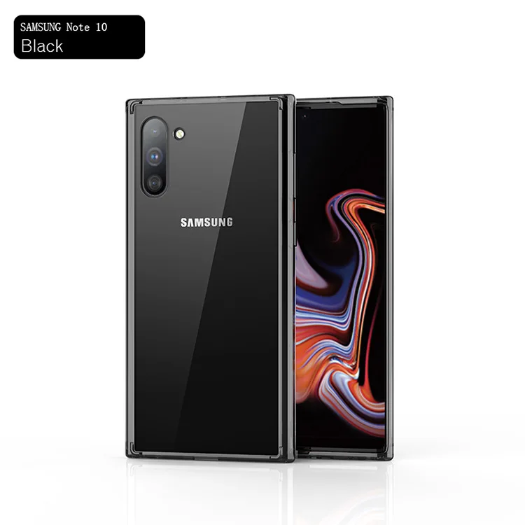 Прозрачный креативный противоударный чехол для телефона samsung Galaxy Note10 Note10+ ударопрочный защитный чехол-бампер