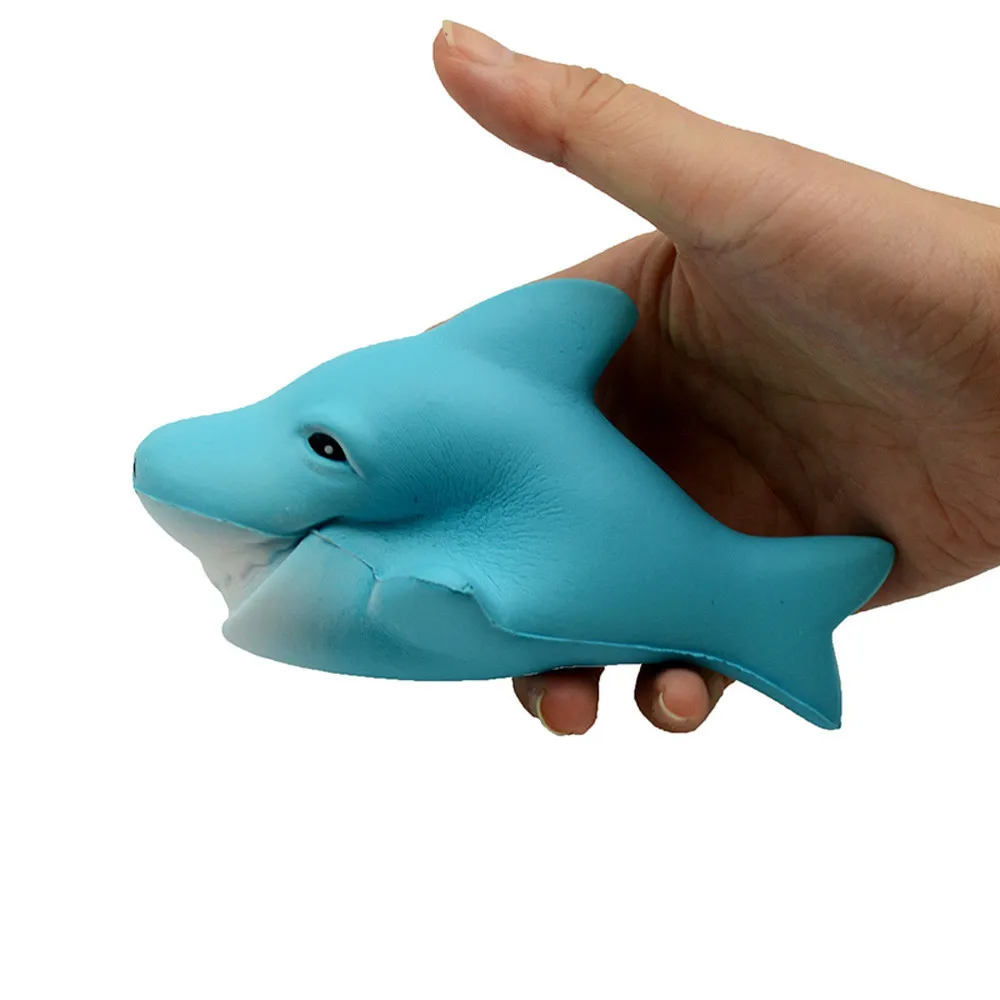 Soft Anti Stress Shark Stress Reliever Scented Super Slow Rising Kids Toy Squeeze Stress Decompression Toys #A