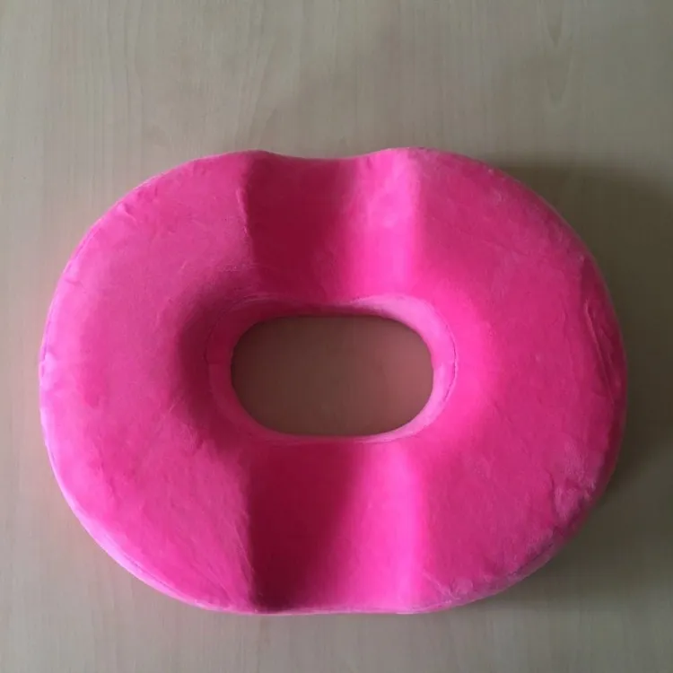 Cotton Rosered Пена памяти геморроя Подушка рельеф геморроя боль в спине беременность терапевтическая подушка для сиденья в виде пончика Подушка дропшиппинг - Цвет: Cotton Rosered