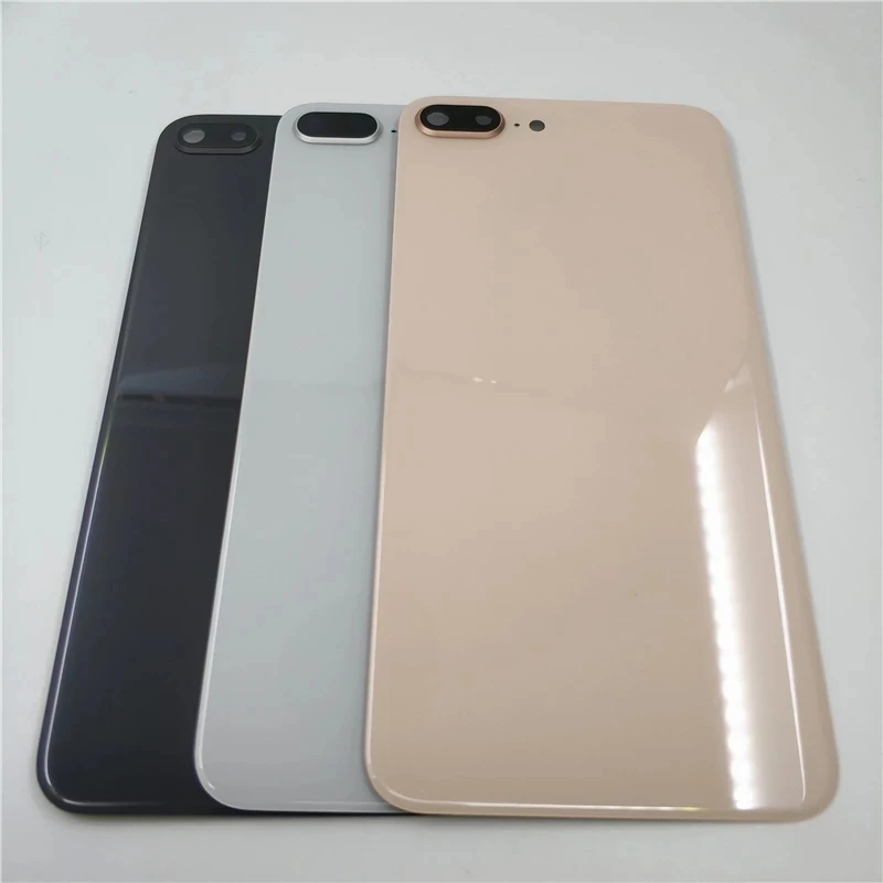 Задняя стеклянная крышка батарейного отсека для iPhone 8 8G с рамкой объектива камеры