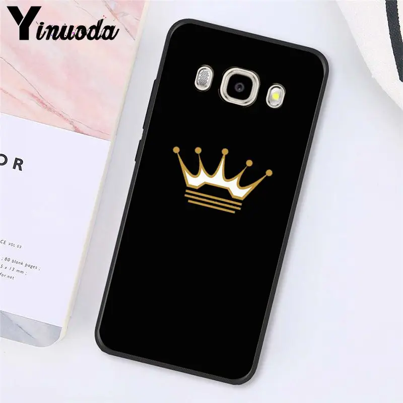 Cartoon Crown King and Queen  