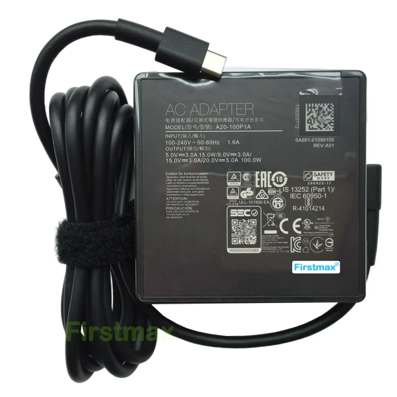 A20-100P1A laptop charger for ASUS ROG Zephyru 100W 20V 5A Type-C Adapter GV301QH G533QM GA401QE GA401QM GA503QM GA551QS GX703HS fan for laptop cooling