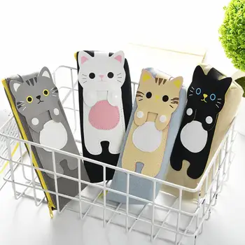

Cute Cats Canvas Zipper Pencil Case Pen Bag School Stationery Storage Pouch Box School Supplies Pencils Storage Bts