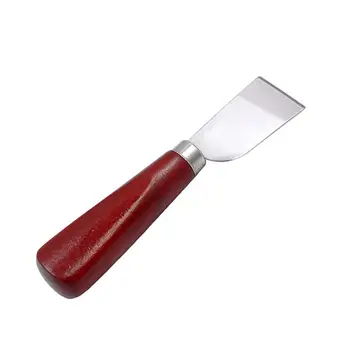 

1pc Leather Cutter Tools Wood Handle Reusable Durable Leather Edge Cutter for Tailors