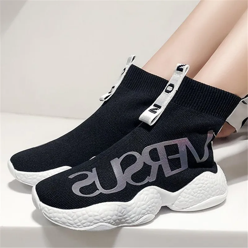 

Women Sneakers Lightweight zapatillas Casual Shoes woman Slip On Walking Socks Shoes Trainers Mesh Flat Tenis tenis feminino