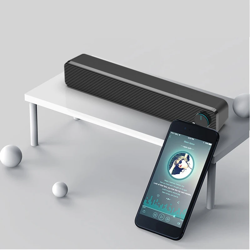 FULL-Computer Audio Desktop Notebook Home Speaker Mobile Phone Long Subwoofer Living Room TV Bluetooth Speaker