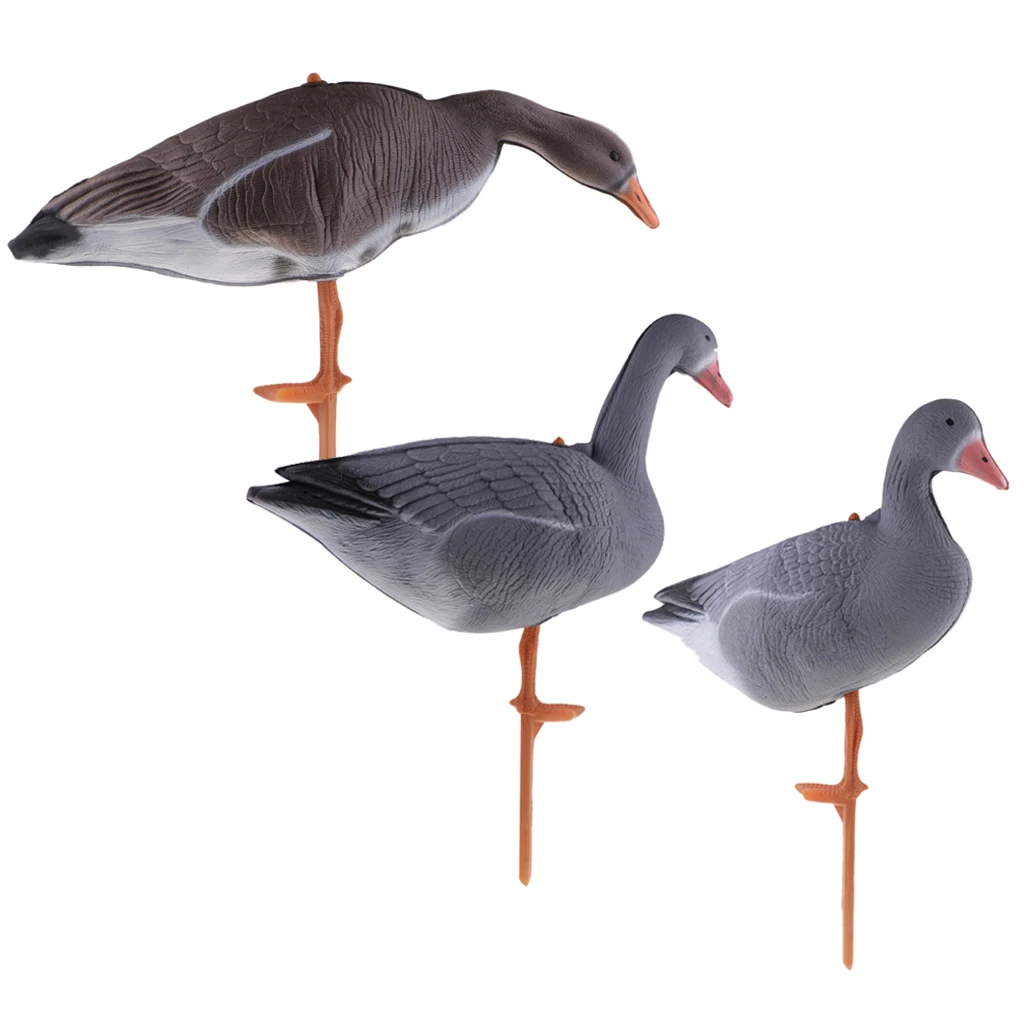 

Lifelike Full Body Goose Hunting Decoys Lawn Ornaments Garden Decor -3 Style