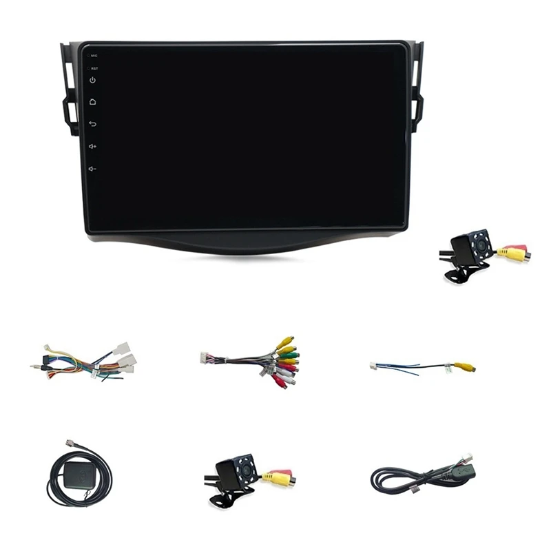 2DIN 9 дюймов Автомобильный MP5 плеер GPS радио Bluetooth WIFI стерео FM для Toyota RAV4 2007 2011 Android 10