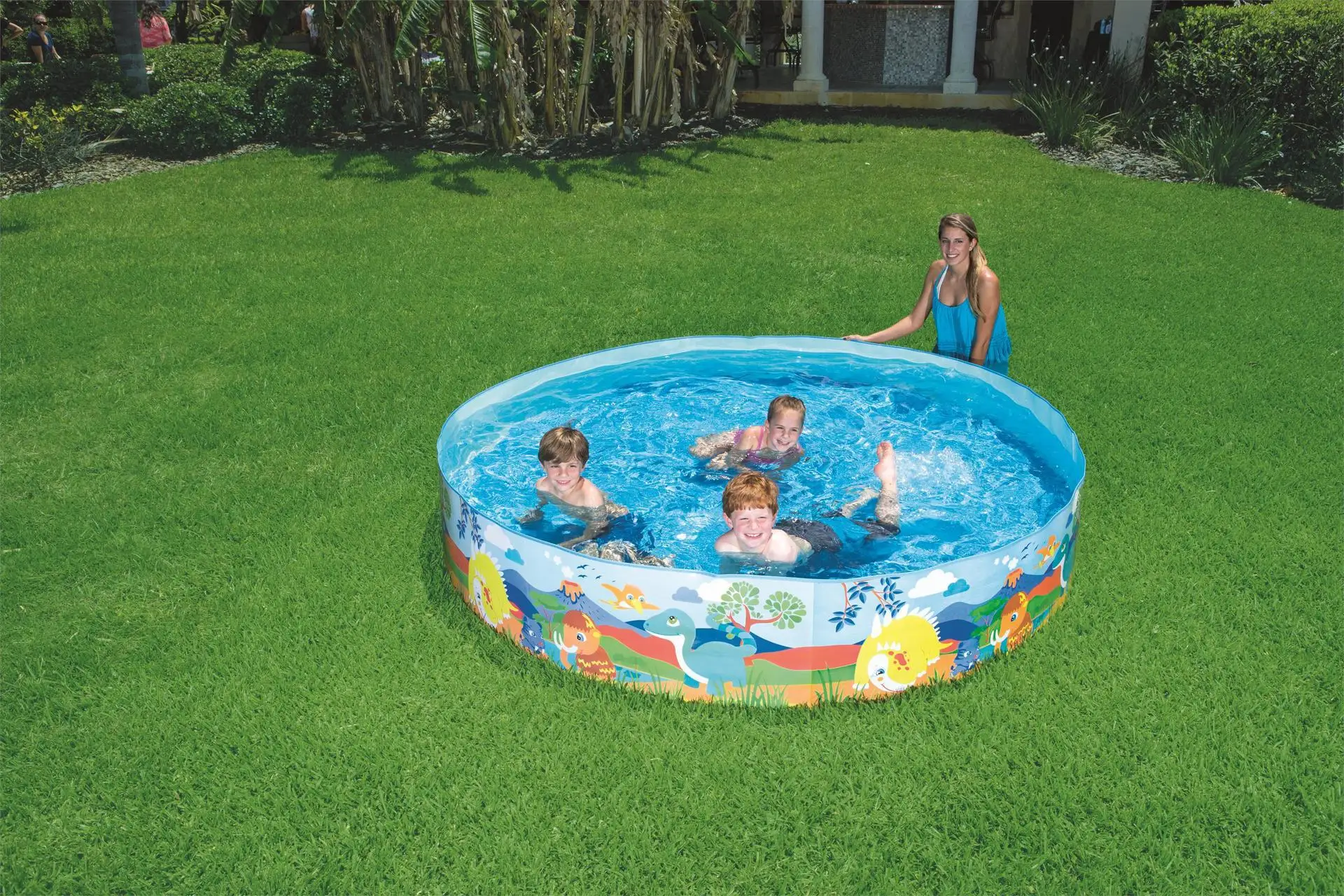

Bestway 55001 Ebonite Play Bath Pool Folding Hole-Inflatable Swimming Pool Infant Child Large Size Tub