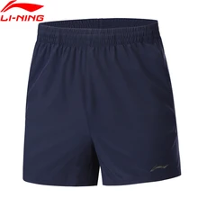 Клиренс) Li-Ning мужские спортивные шорты для бега на сухой подкладке, 88% полиэфир, 12% спандекс, спортивные шорты AKSP119 MKD1622