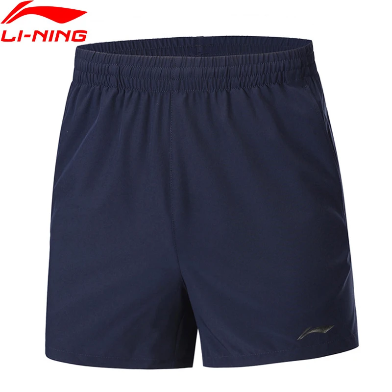 (Клиренс) Li-Ning мужские спортивные шорты для бега на сухой подкладке 88% полиэфир 12%