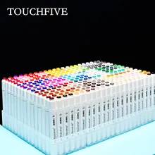 Marcador de tinta baseado oleoso alcoólico da pena da pena da pena das cores do marcador 30/40/60/80/168 para o mangá o esboço duplo encabeçado marcadores