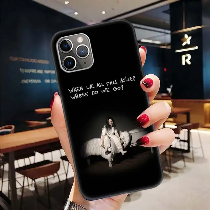 Where Do We Go Billie Macio Black Case for Apple iPhone 11 Pro XR 7 8 3