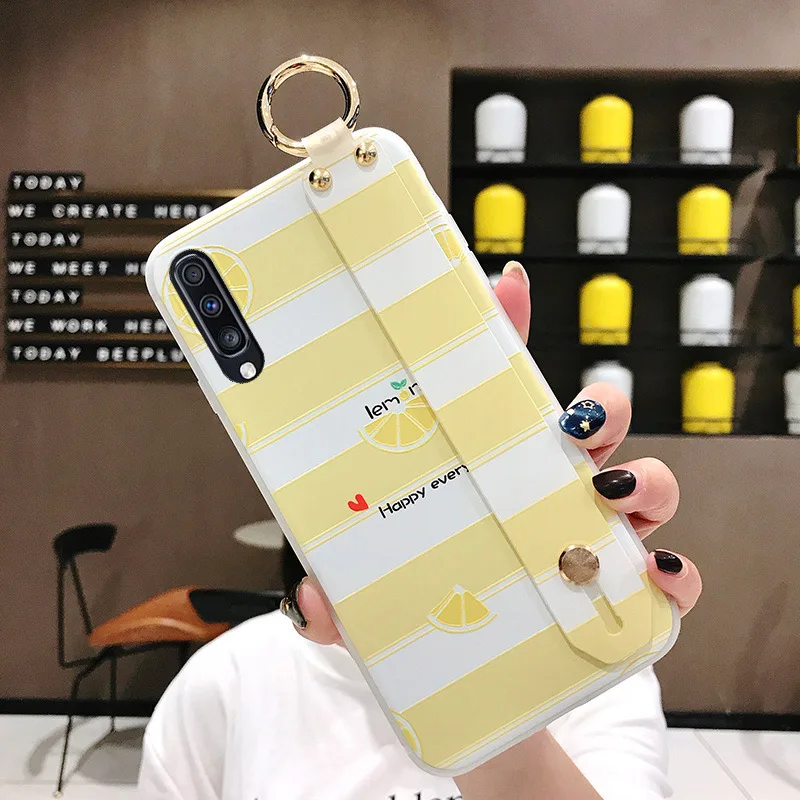 SK3-16WDLmLine SoCouple ремешок чехол для samsung Galaxy S9 S8 S10 плюс S10e Note 8, 9, 10, плюс A40 A50 A70 A20 A10 A30 чехол для телефона из ТПУ с принтом держатель чехол - Цвет: SK3-16WDLmLine