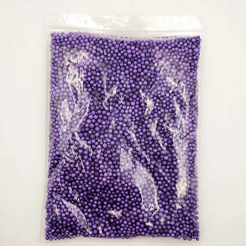 Purple 10 г/упак. разноцветные шарики из пенопласта, шарики для самостоятельной сборки, аксессуары для снежной грязи, мелкий пенопластовый Бисер для пенного наполнителя - Цвет: Purple