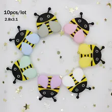 Collier de perles en Silicone pour bébé, 10 pièces, jouet de Dentition, sans BPA, fabrication de produits pour bébé 