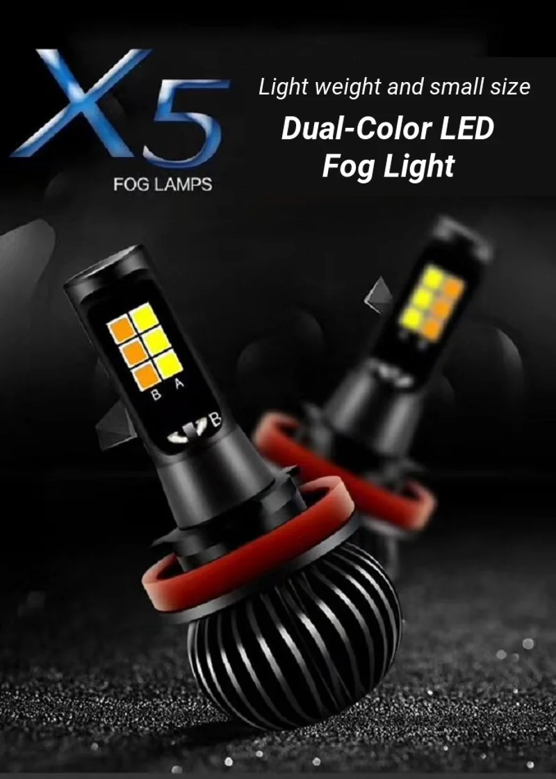 2 шт. 35 Вт 9005 9006 H7 H11 H8 H3 880 H4 светодиодный Ice Blue и золотой Противотуманные фары Дневные Фары Светильник s лампы Алюминий сплав бег светильник Предупреждение светильник