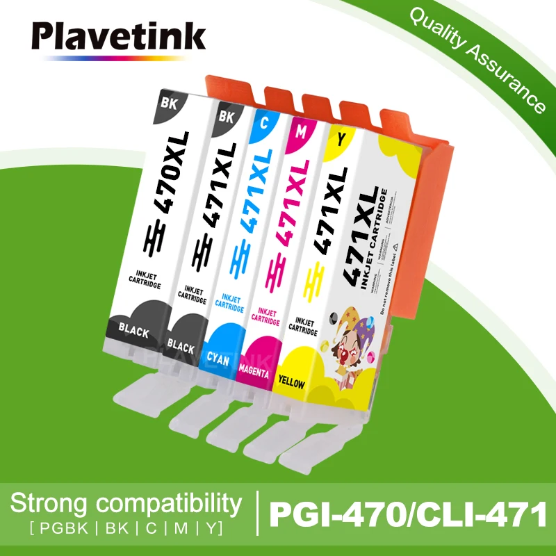 

Чернильный картридж Plavetink PGI 470 471 для принтера Canon TS5040 TS6040 TS 5040 TS 6040 PIxma, 5 цветов, совместимые картриджи PGI470