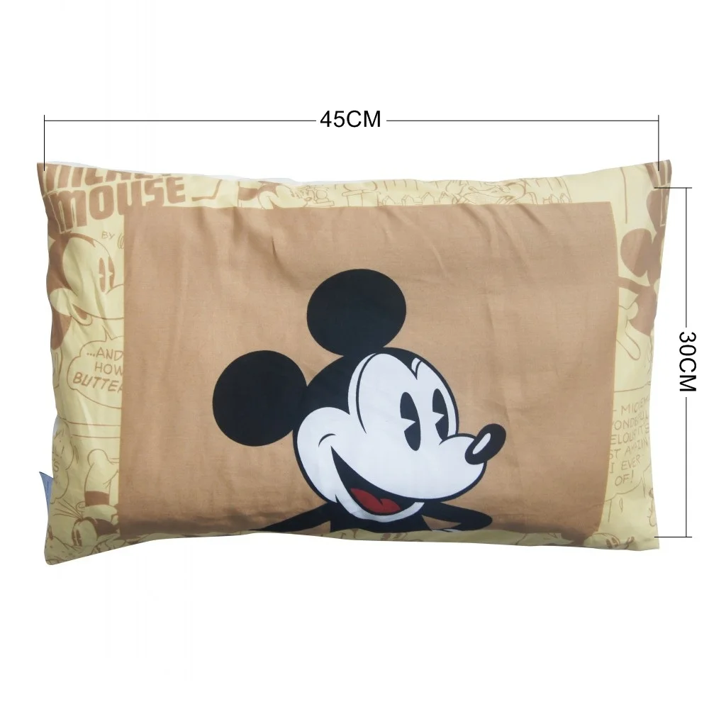 Pillow-Covers Mickey Mouse Toddler Disney Cotton Cartoon 100%30x50cm Preschool Baby-Boys-Girls