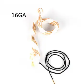

Tactical Hunting Bore Snake Gun Cleaning 16 Cal GA Gauge Boresnake Shot gun Barrel Bronze Cleaner Kit