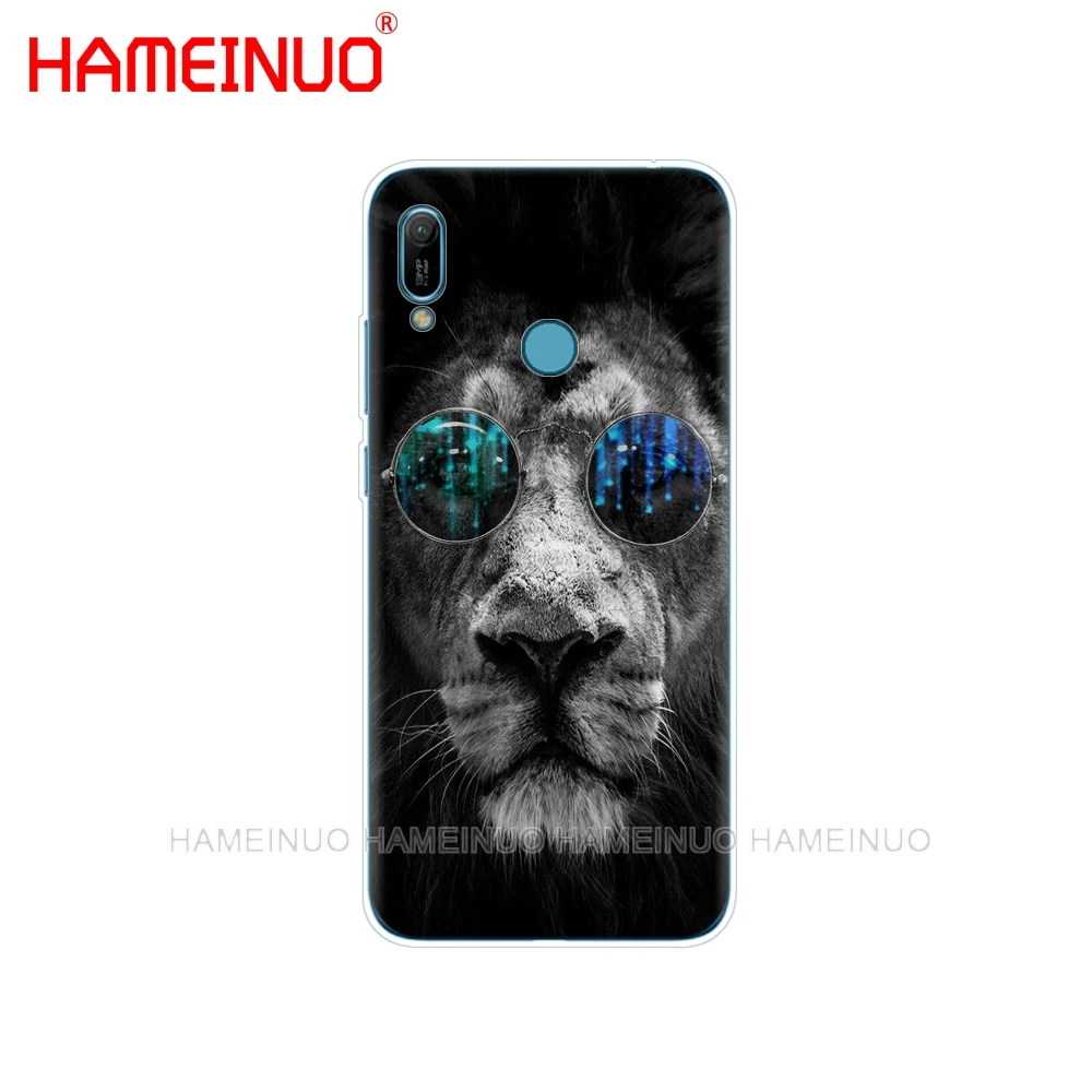 Силиконовый чехол для huawei Y5 Y6 Y7 Y9 PRO PRIME honor 8s 8a 20 LITE PRO 10i vision 20 V20 Lion tiger Fashion Lovely Animal - Цвет: 42836