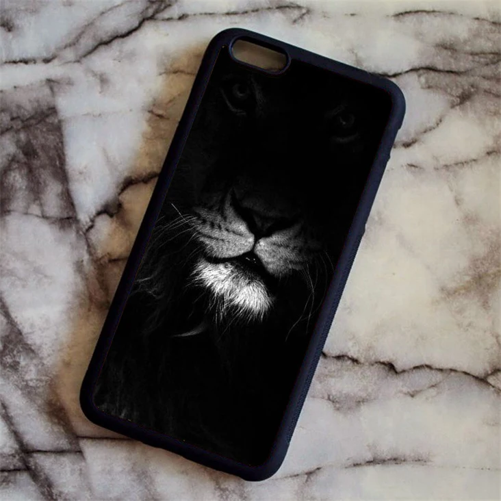 Темно-серый KETAOTAO Король джунглей Лев Модный чехол для телефона s для iPhone 4S 5C SE 5 5S 6 6S 7 8 Plus X Чехол Мягкий ТПУ резиновый силиконовый - Цвет: Темно-серый