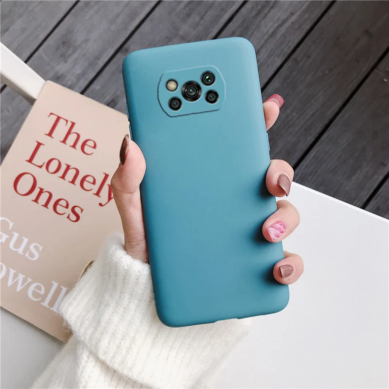 samsung flip cover Candy Color Frosted Silicone Phone Case For Xiaomi Poco X3 Nfc F2 F3 Pro M3 Pocophone F1 global Matte Soft Tpu Back Cover Cases arm pouch for phone