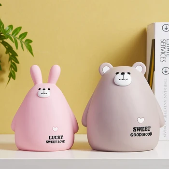 

Cartoon Piggy Bank Storage Savings Supplies Practical Bank Money Box Modern Home Decoration Cute Animal Coin Bank Kid Gift