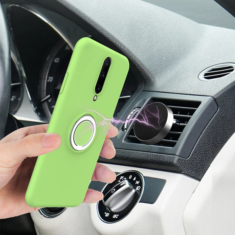 Тонкий мягкий чехол с кольцом на палец для Xiaomi mi 9 9T 8 8SE Lite 6X mi x2s Red mi Note 8 7 6 7A K20 Pro жидкий силиконовый чехол