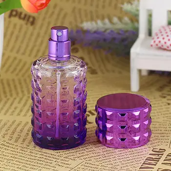 

30ml Portable Bright Color Glass Refillable Bottle Travel Perfume Atomizer Empty Spray Bottle Cosmetic Container