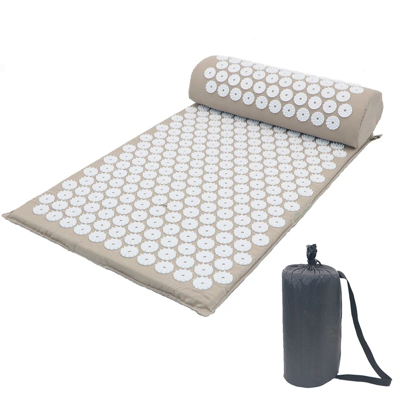 Acupressure Mat/Pillow Massage Mat Rose Spike Massage and Relaxation Massager Cushion Acupuncture Sets Relieve Stress Back Pain