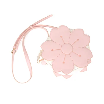 

Harajuku Japanese Romantic Sakura Girl Dream Pink Shoulder Bag Kawaii Handbag Soft Girl Lolita Princess Messenger Bags