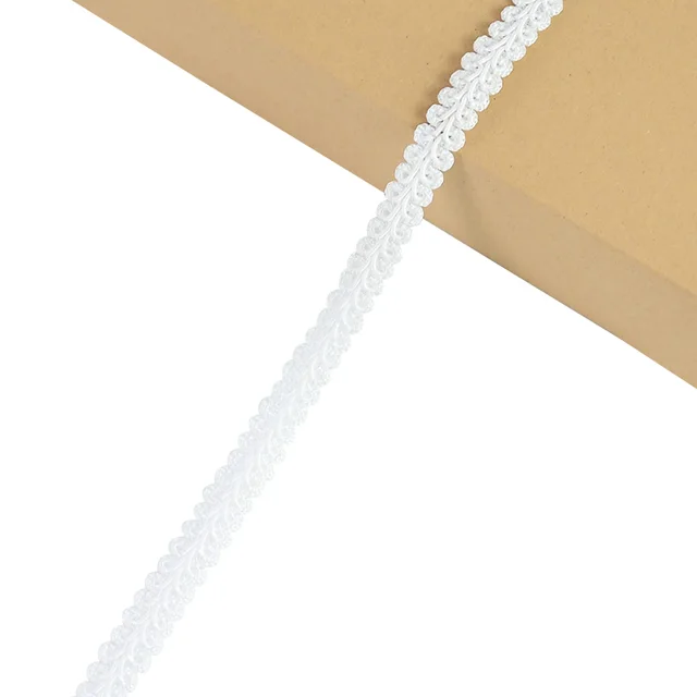 5yards Gold Silver Centipede Braided Lace Ribbon Sewing Fabric Trim DIY Clothes Handmade Accessories Wedding Party Decoration B07