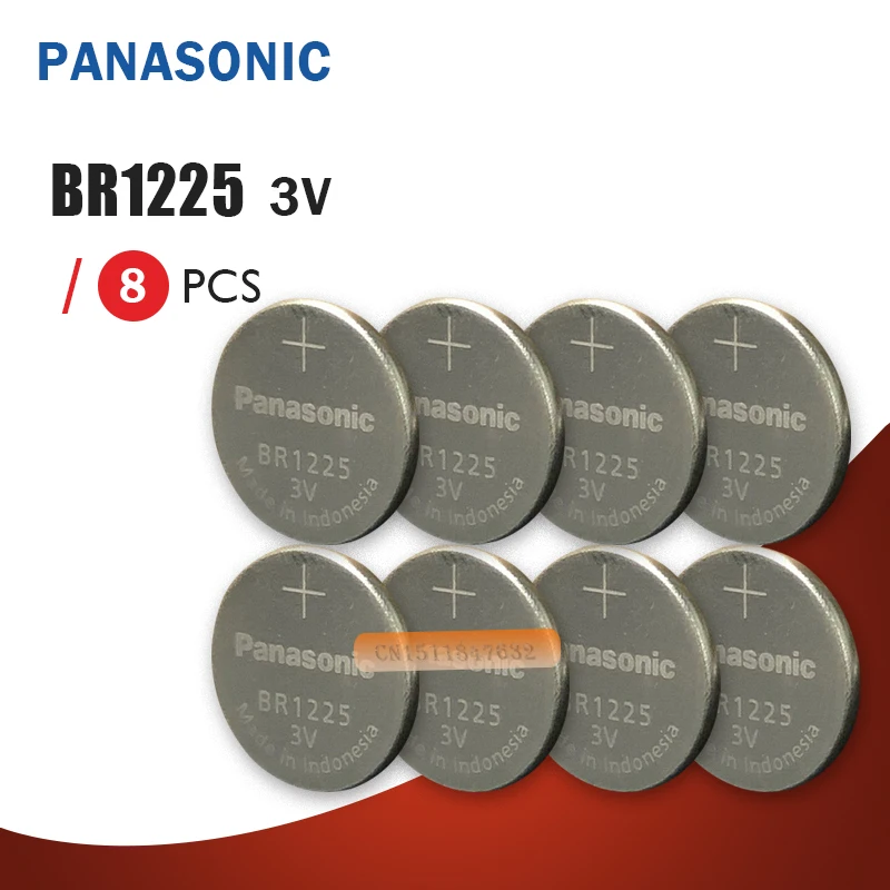 8 шт. BR1225 литиевая батарея Panasonic BR1225 3 в Кнопка Литиевые батареи/высокая температура батареи для игрушек дистанционного управления