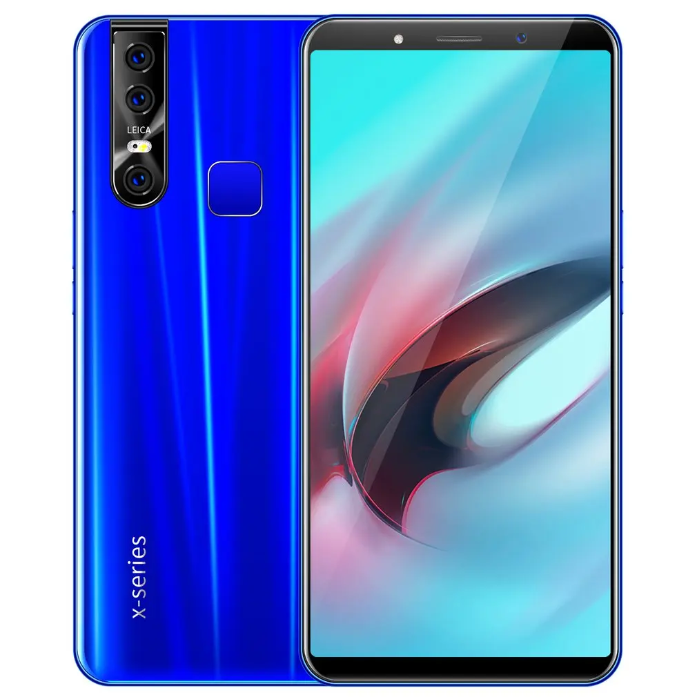 Мобильный телефон X27, мобильный телефон 6,3 дюймов, три кадра, смартфон, Fingerprintmobile 3g 1 с 16G, телефон, поднимает удивительную камеру